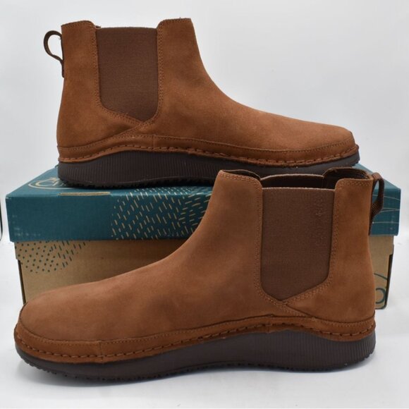 Chaco Mens Size 12 Paonia Cinnamon Brown Suede Chelsea Boots Shoes main image 11